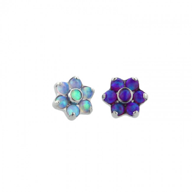 Топ Flower with Faux-pal Cabochon (medium) PIN